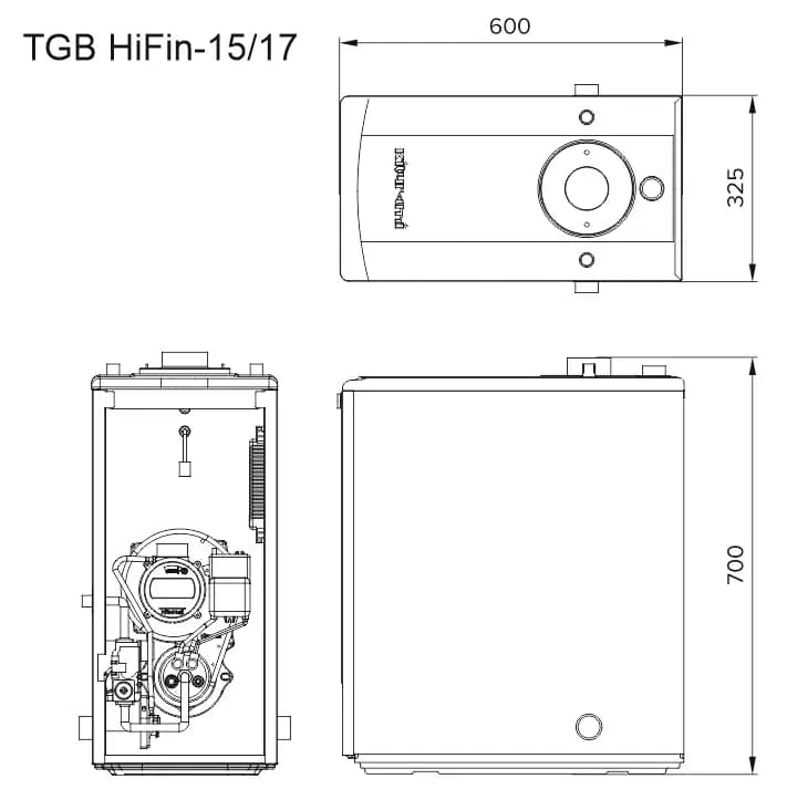 Газовый котел Kiturami TGB HiFin-17 — фото 3