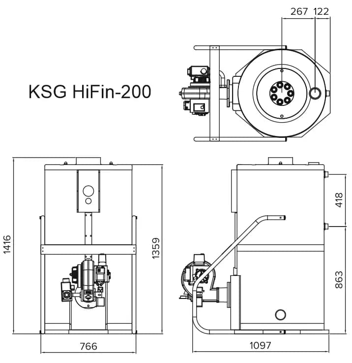 Газовый котел Kiturami KSG 200R — фото 3